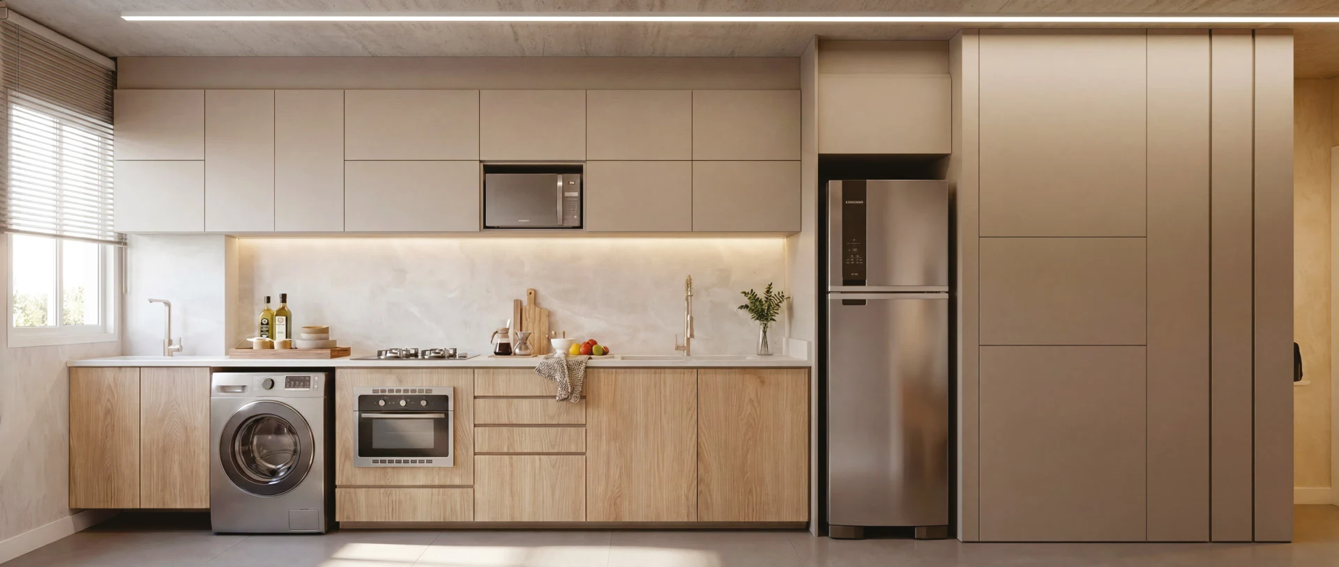 Apartamento decorado do Garden — Cozinha e área de serviço