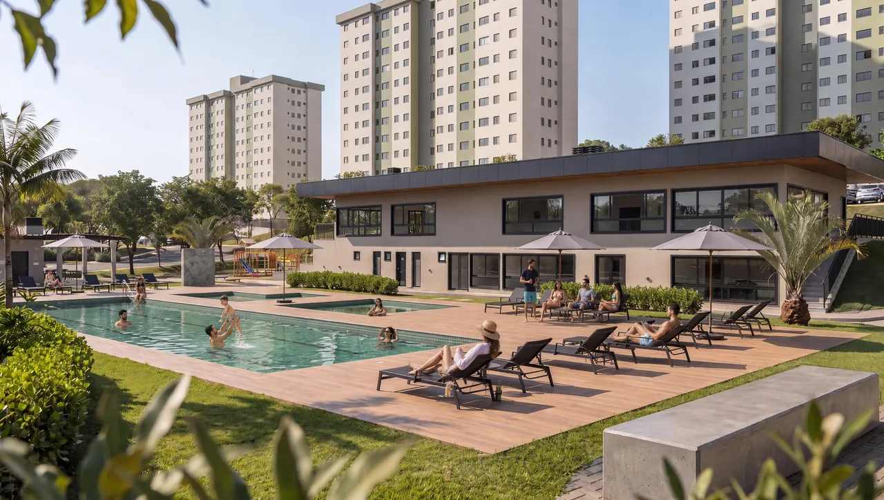 Convivência no Garden — Piscina